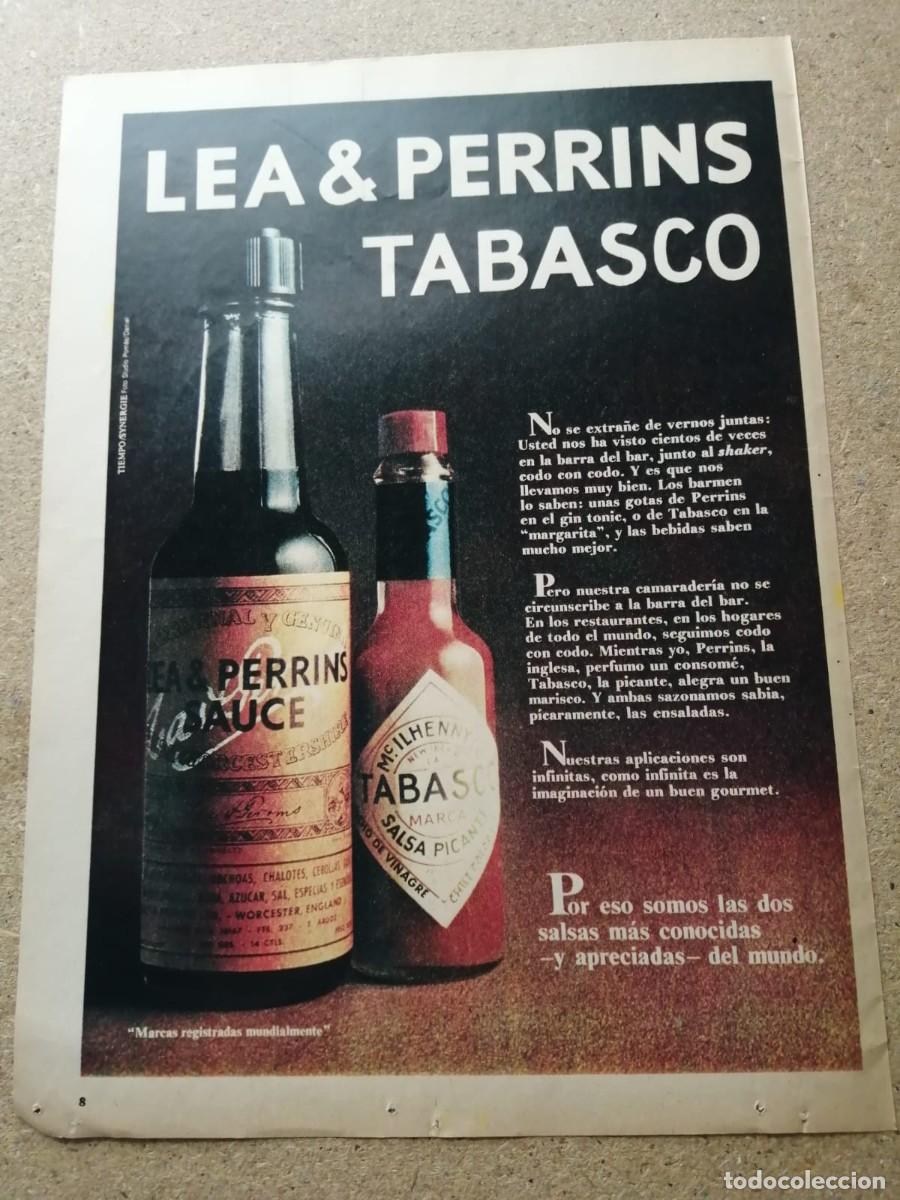 Otros Art&iacute;culos de Coleccionismo en Papel: ANUNCIO. LEA & PERRINS TABASCO