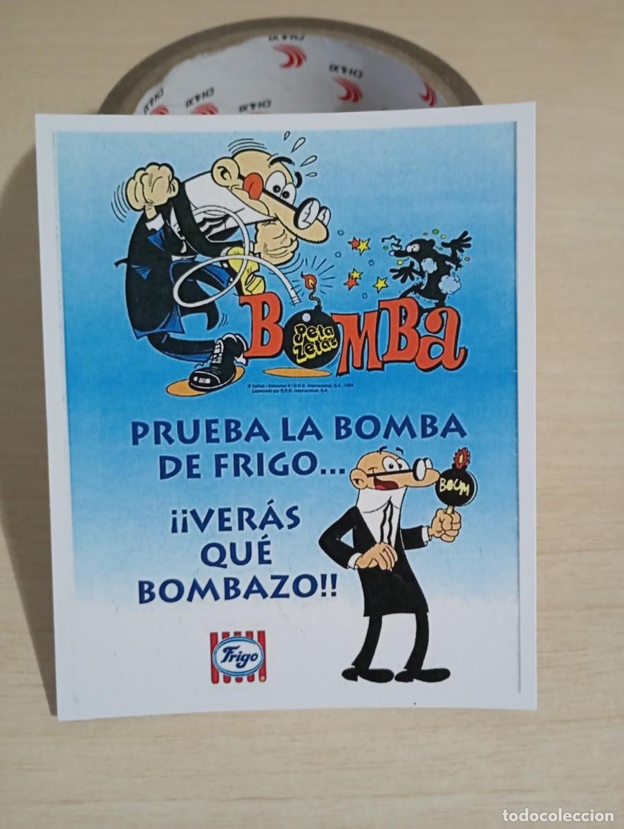 Altri oggetti di carta: Flyer promocional helado Bomba de Frigo Peta Zetas Mortadelo y Filem&oacute;n comics tebeos