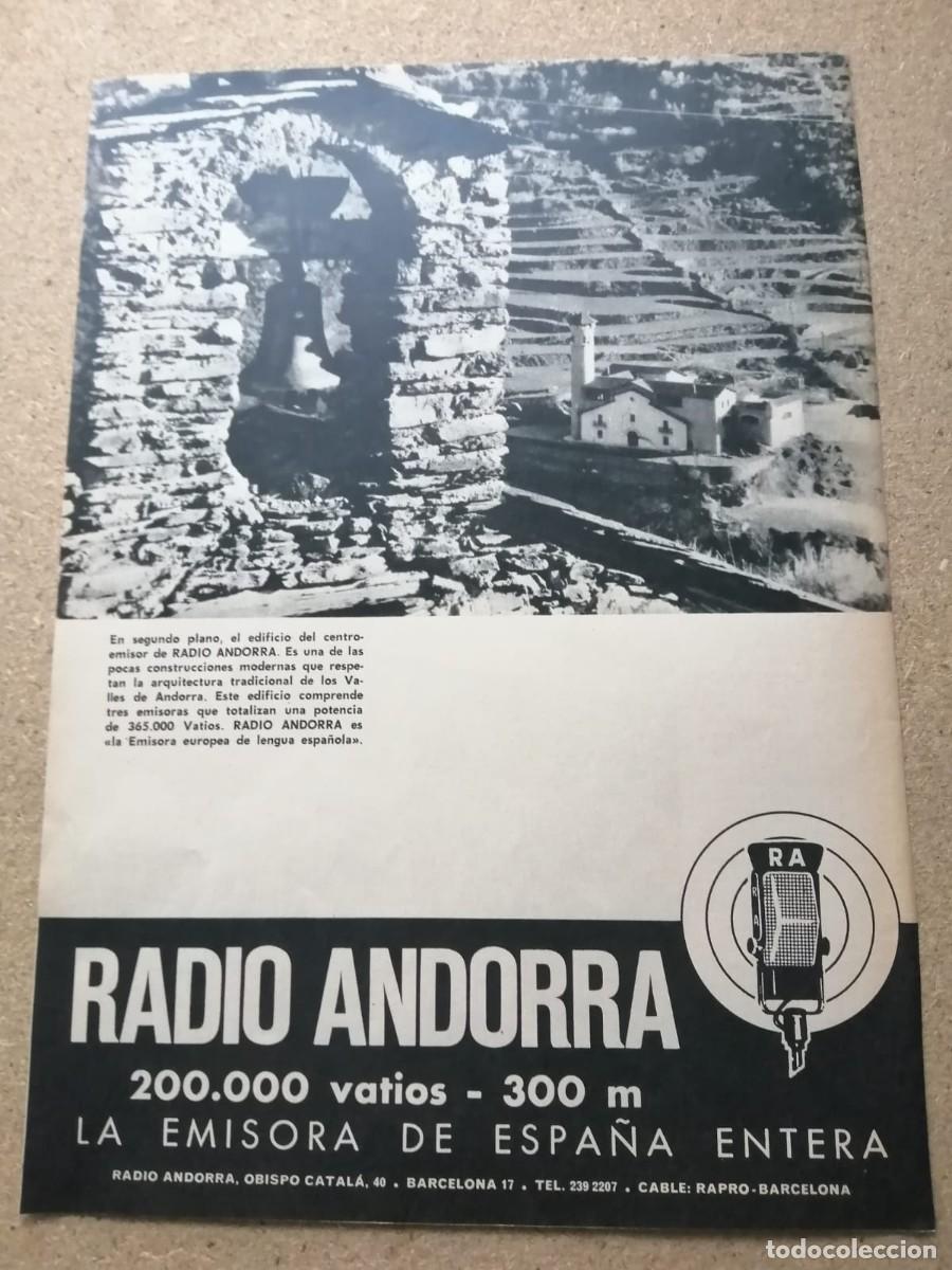 Otros Art&iacute;culos de Coleccionismo en Papel: ANUNCIO. RADIO ANDORRA