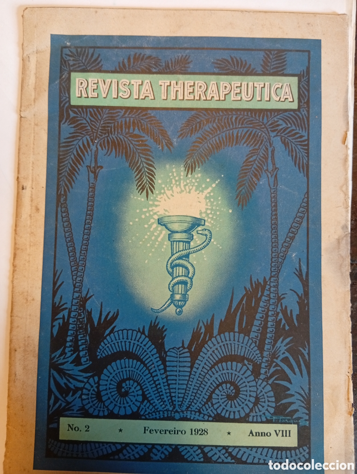 Otros Art&iacute;culos de Coleccionismo en Papel: Antigua revista Therapeutica en Portugu&eacute;s