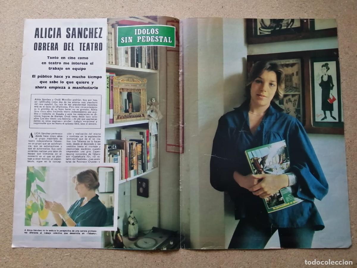 Otros Art&iacute;culos de Coleccionismo en Papel: REPORTAJE. ALICIA SANCHEZ, ACTRIZ DE FURTIVOS