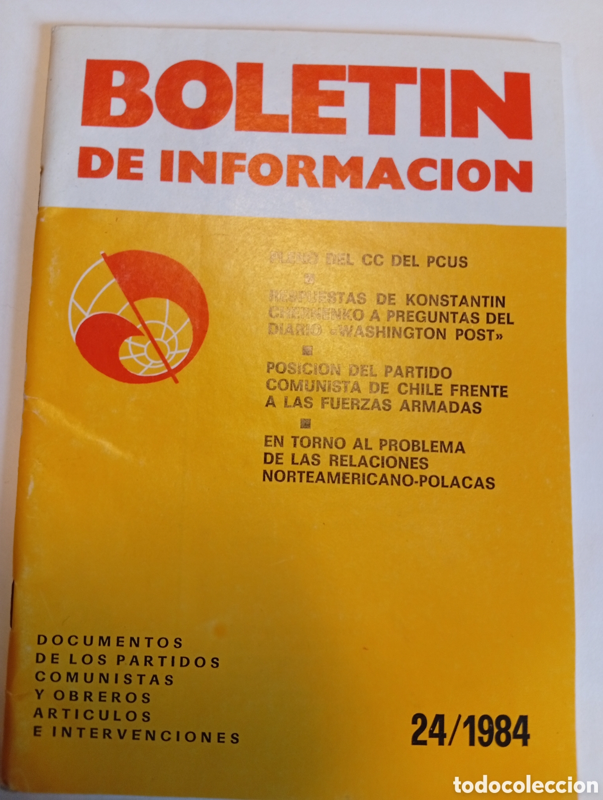 Otros Art&iacute;culos de Coleccionismo en Papel: Bolet&iacute;n de informaci&oacute;n documentos de los partidos comunistas