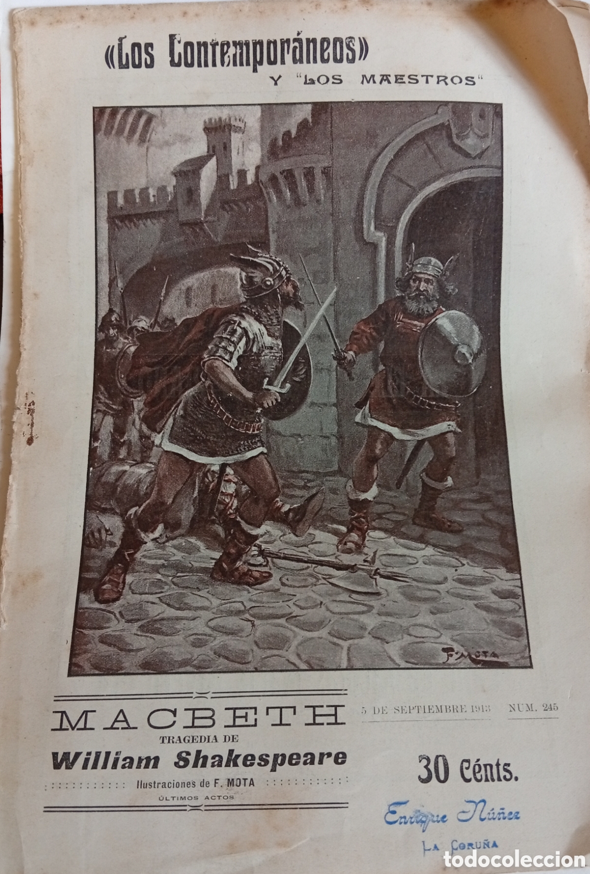 Otros Art&iacute;culos de Coleccionismo en Papel: Los contempor&aacute;neos y los maestros antigua vieja revista