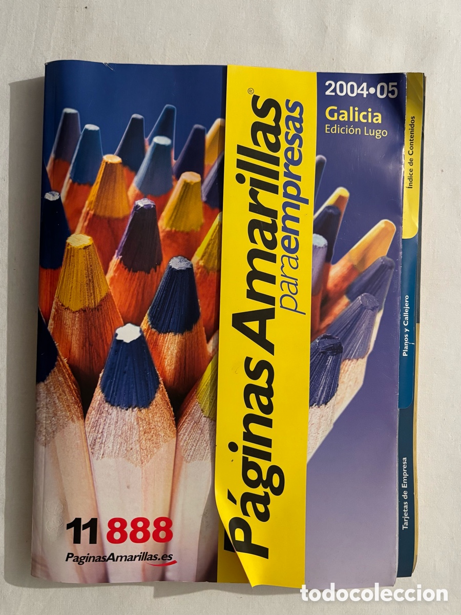Otros Art&iacute;culos de Coleccionismo en Papel: Gu&iacute;a P&aacute;ginas Amarillas 2004 Galicia Lugo
