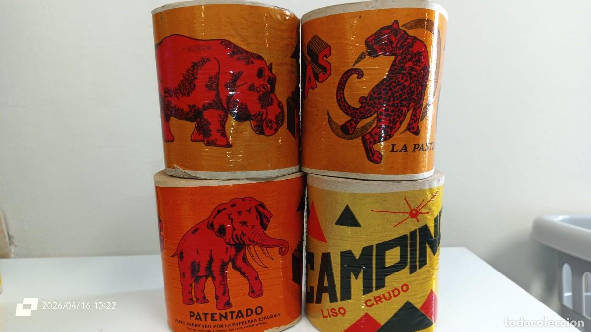 Otros Art&iacute;culos de Coleccionismo en Papel: 4 UNIDAES PAPEL HIGIENICO &rdquo;EL ELEFANTE&rdquo;