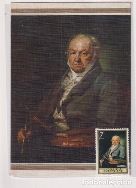 Otros Art&iacute;culos de Coleccionismo en Papel: postal. Vicente L&oacute;pez. Retrato de goya con su sello sin matasellar