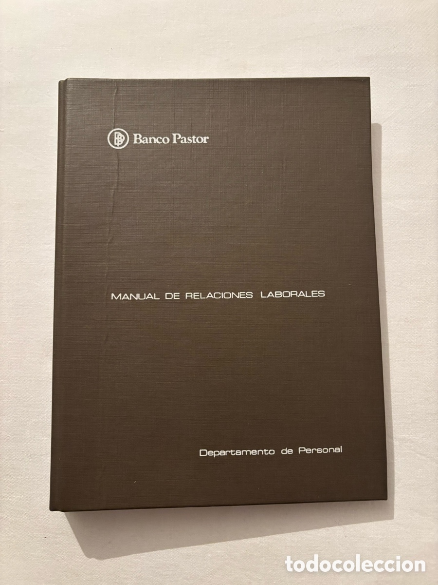 Otros Art&iacute;culos de Coleccionismo en Papel: Manual de relaciones laborales Dpto. Personal Banco Pastor