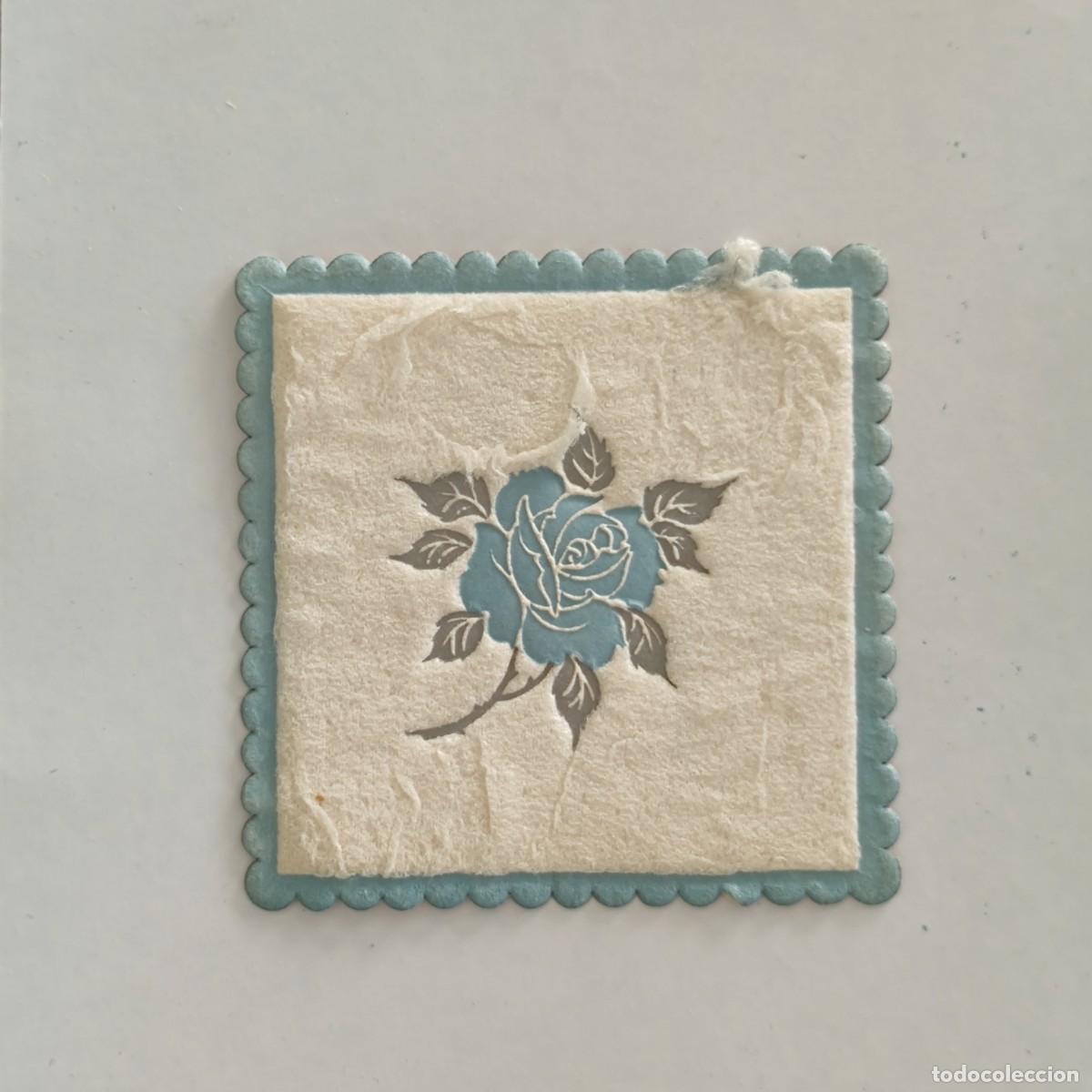 Otros Art&iacute;culos de Coleccionismo en Papel: POSAVASOS - FLOR ROSA