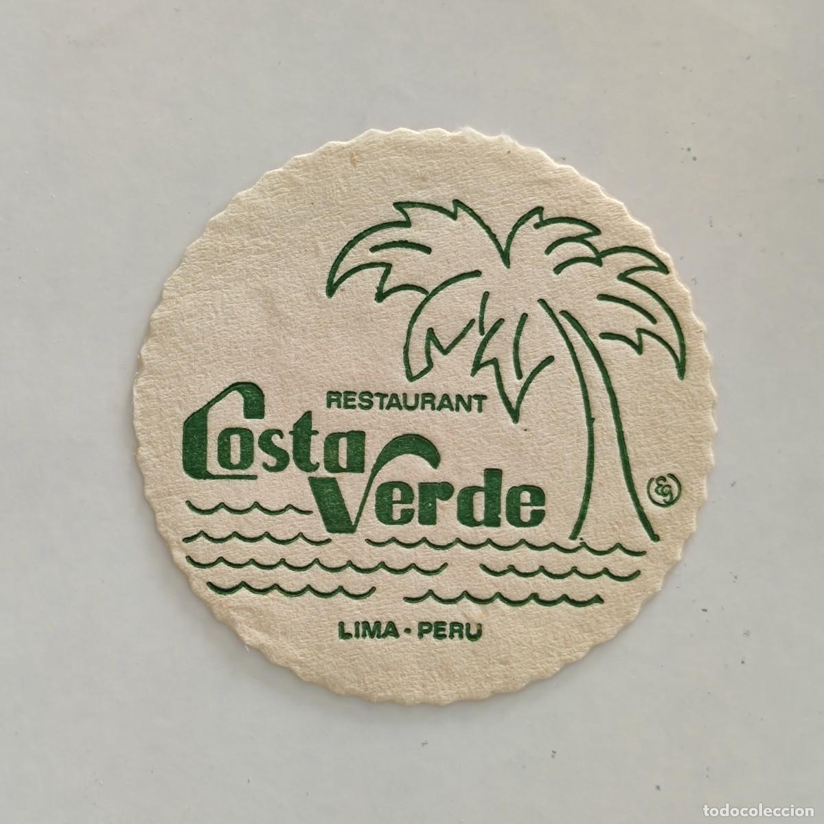 Otros Art&iacute;culos de Coleccionismo en Papel: POSAVASOS - PERU / LIMA - RESTAURANTE COSTA VERDE - PALMERA FLORA