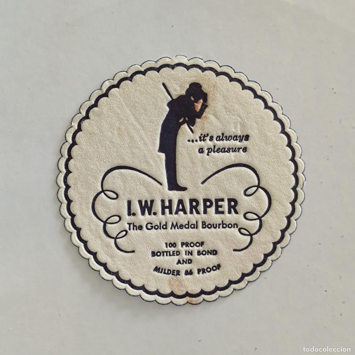 Otros Art&iacute;culos de Coleccionismo en Papel: POSAVASOS - I. W. HARPER - BOURBON