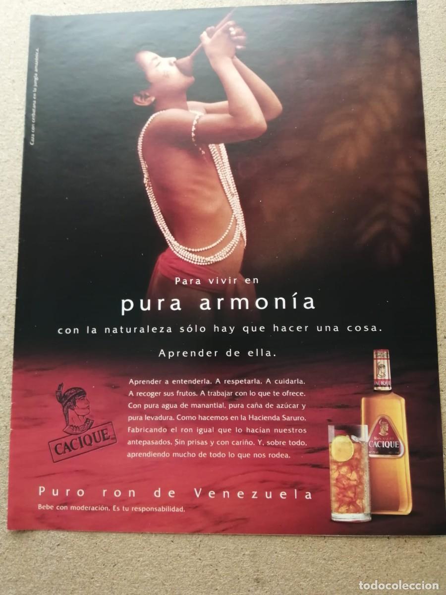 Otros Art&iacute;culos de Coleccionismo en Papel: ANUNCIO. RON CACIQUE