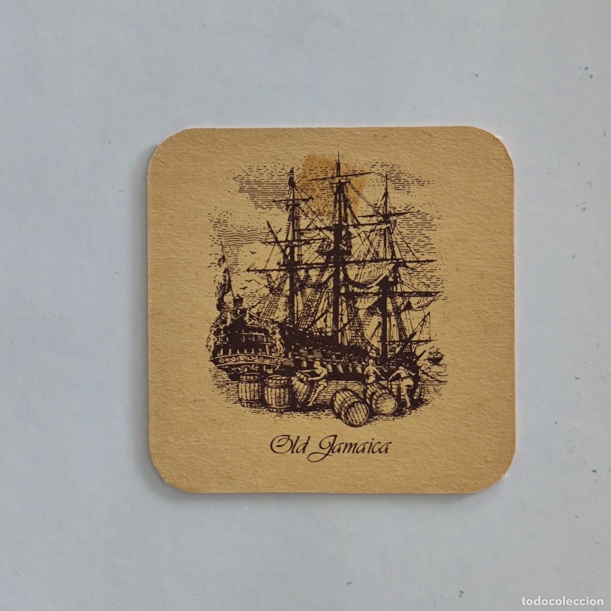 Otros Art&iacute;culos de Coleccionismo en Papel: POSAVASOS - OLD JAMAICA - BARCO VELERO NAVAL - 6,5 X 6,5 CM