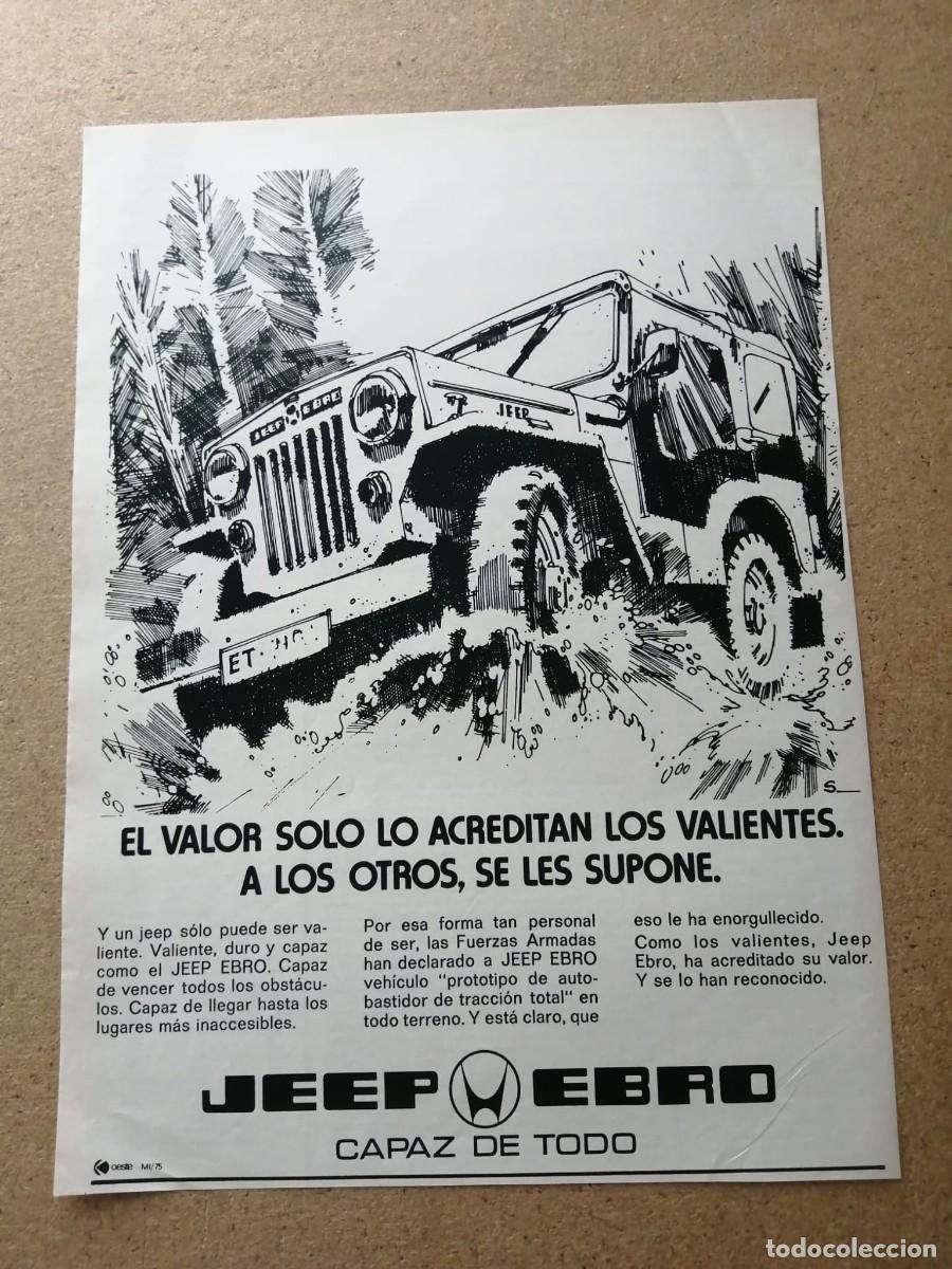 Otros Art&iacute;culos de Coleccionismo en Papel: ANUNCIO. JEEP EBRO, CAPAZ DE TODO