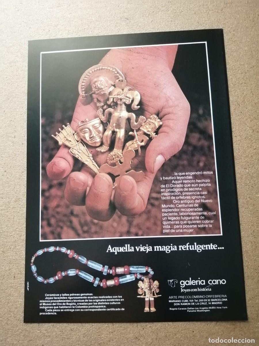Otros Art&iacute;culos de Coleccionismo en Papel: ANUNCIO. GALERIA CANO, MADRID