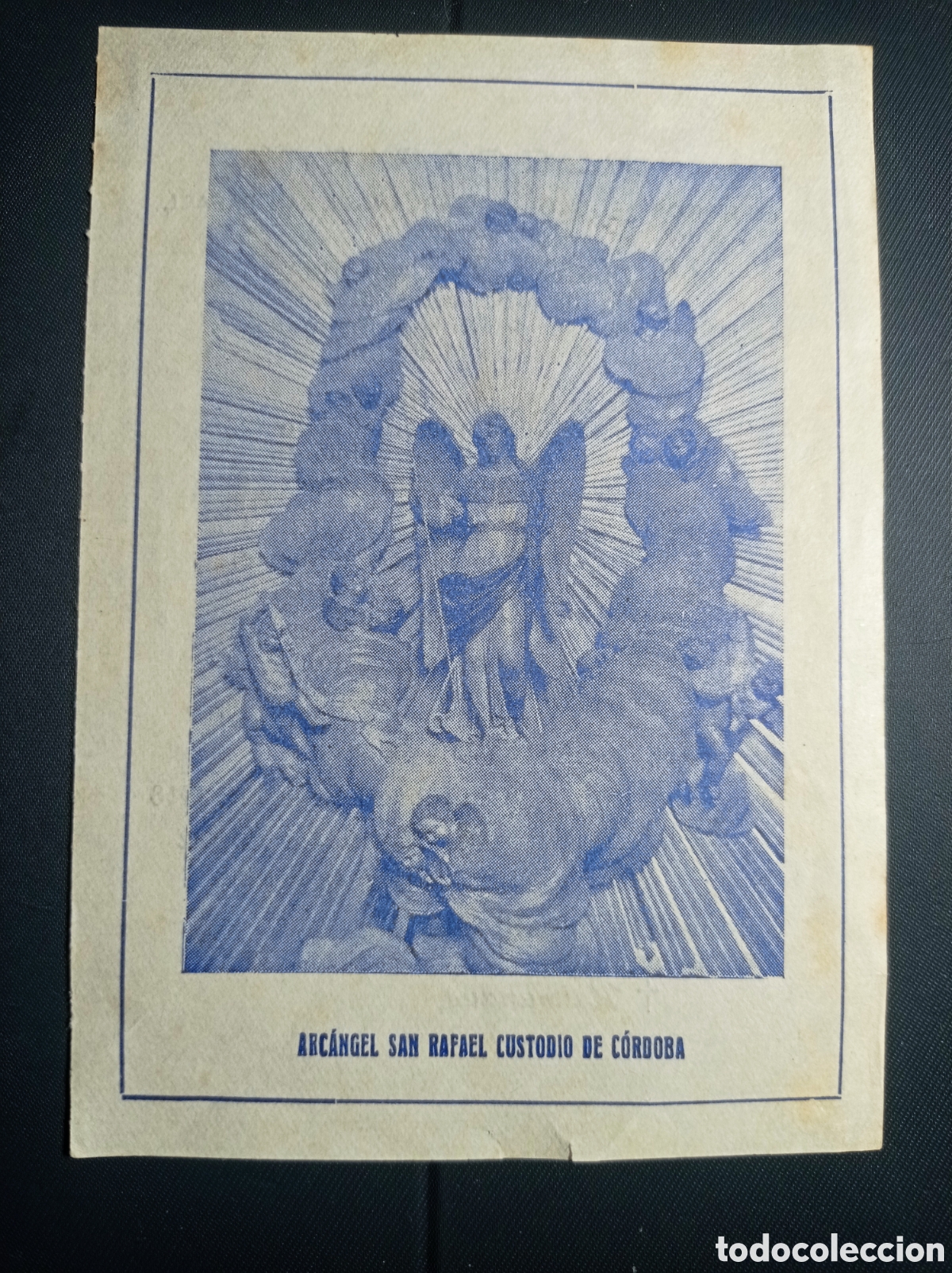 Otros Art&iacute;culos de Coleccionismo en Papel: ESTAMPA DEL ARC&Aacute;NGEL SAN RAFAEL, CUSTODIO DE C&Oacute;RDOBA. 1918.