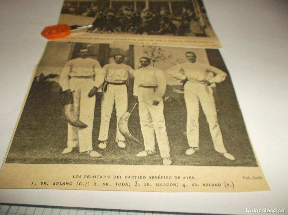 Otros Art&iacute;culos de Coleccionismo en Papel: RECORTE A&Ntilde;O 1905(MADRID)EN FRONT&Oacute;N DE JAI-ALAI PARTIDO BEN&Eacute;FICO ,LOS PELOTARIS DEL PARTIDO