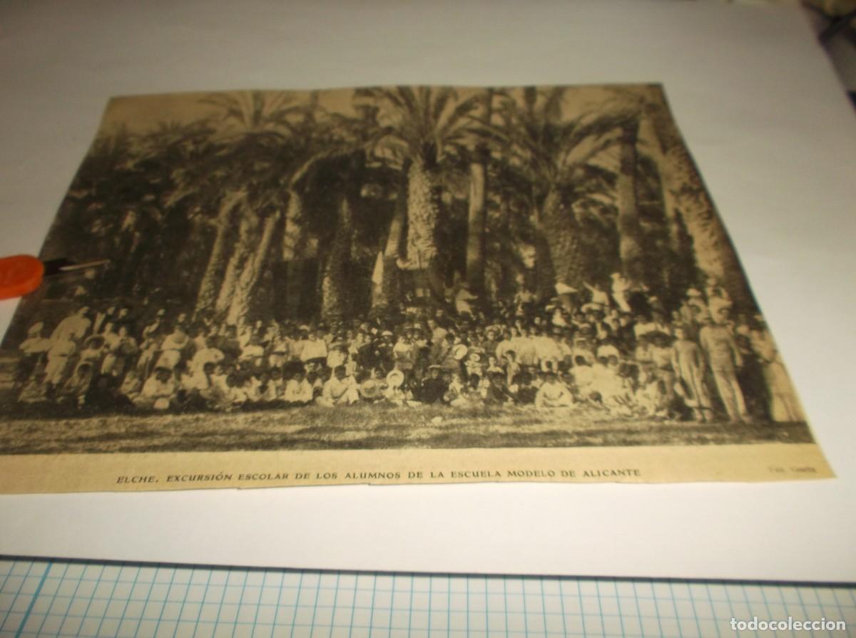 Otros Art&iacute;culos de Coleccionismo en Papel: RECORTE A&Ntilde;O 1905.-ELCHE(ALICANTE)EXCURSI&Oacute;N ESCOLAR ALUMNOS DE ESCUELA MODELO DE ALICANTE