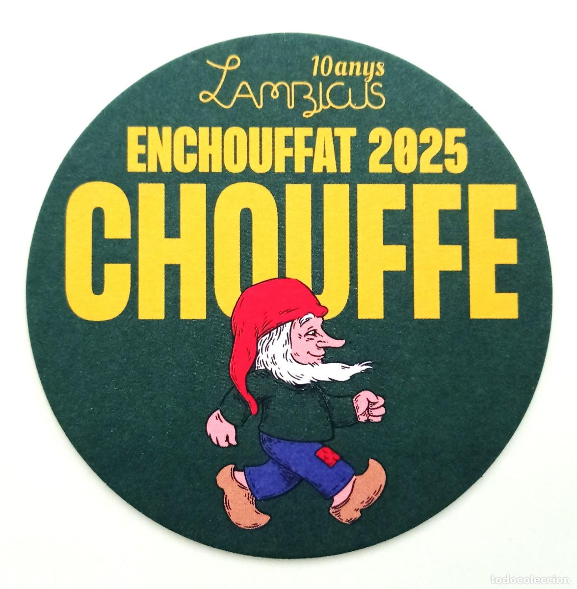 Otros Art&iacute;culos de Coleccionismo en Papel: POSAVASO CERVEZA CHOUFFE-LAMBICUS 10 ANYS (ESPA&Ntilde;A)