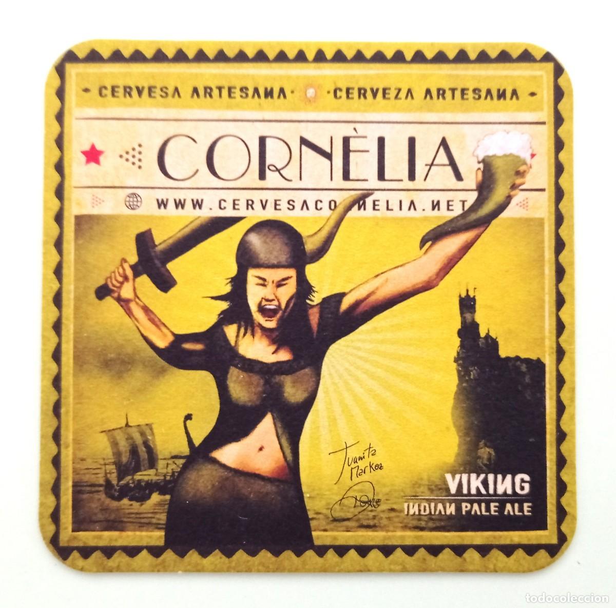 Otros Art&iacute;culos de Coleccionismo en Papel: POSAVASO CERVEZA CORN&Egrave;LIA ''VIKING'' INDIAN PALE ALE (ESPA&Ntilde;A)