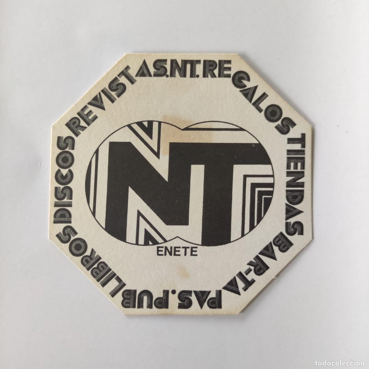 Otros Art&iacute;culos de Coleccionismo en Papel: POSAVASOS - ENETE / NT - REGALOS TIENDA BAR PUB LIBROS DISCOS REVISTAS
