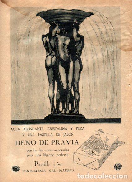 Sammelleidenschaft Andere Papierartikel: LAMINA V52075: Publicidad pastilla de jabon Heno de Pravia