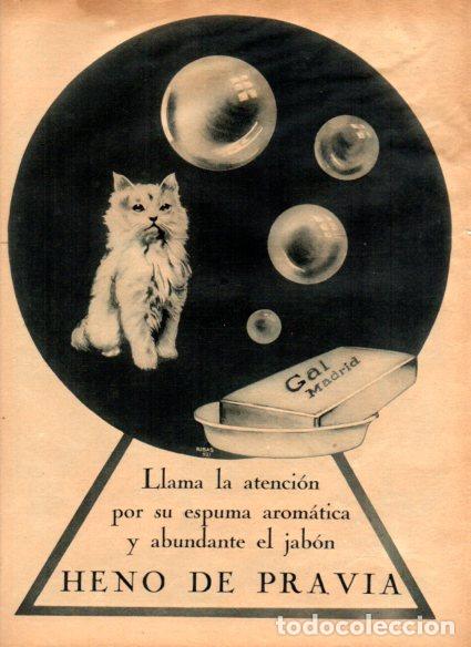 Altri oggetti di carta: LAMINA V52095: Publicidad Heno de Pravia pastilla de jabon