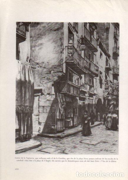 Outros artigos de papel: LAMINA V52549: Carrer de la Tapineria, Barcelona - Carles Soldevila