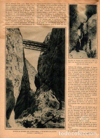 Altri oggetti di carta: LAMINA V52154: Puente en el barrando del Mascarat, Alicante