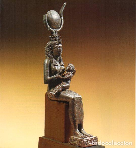 Otros art&iacute;culos de coleccionismo en papel: LAMINA V52430: Isis amb l'infant Horua. Periode Ptolemaic. Prove de Tanis