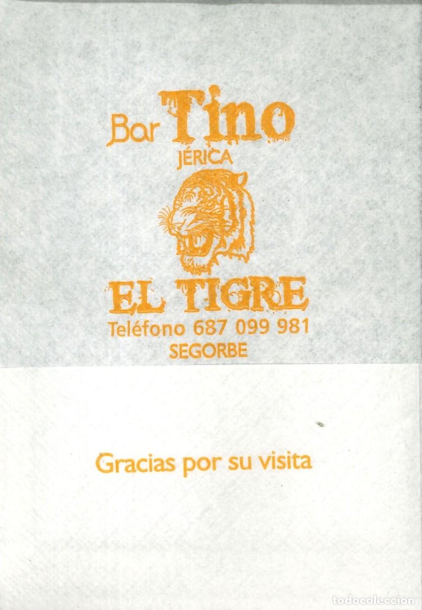 Otros Art&iacute;culos de Coleccionismo en Papel: SERVILLETA PAPEL - BAR TINO (JERICA) - EL TIGRE (SEGORBE) (CASTELLON)