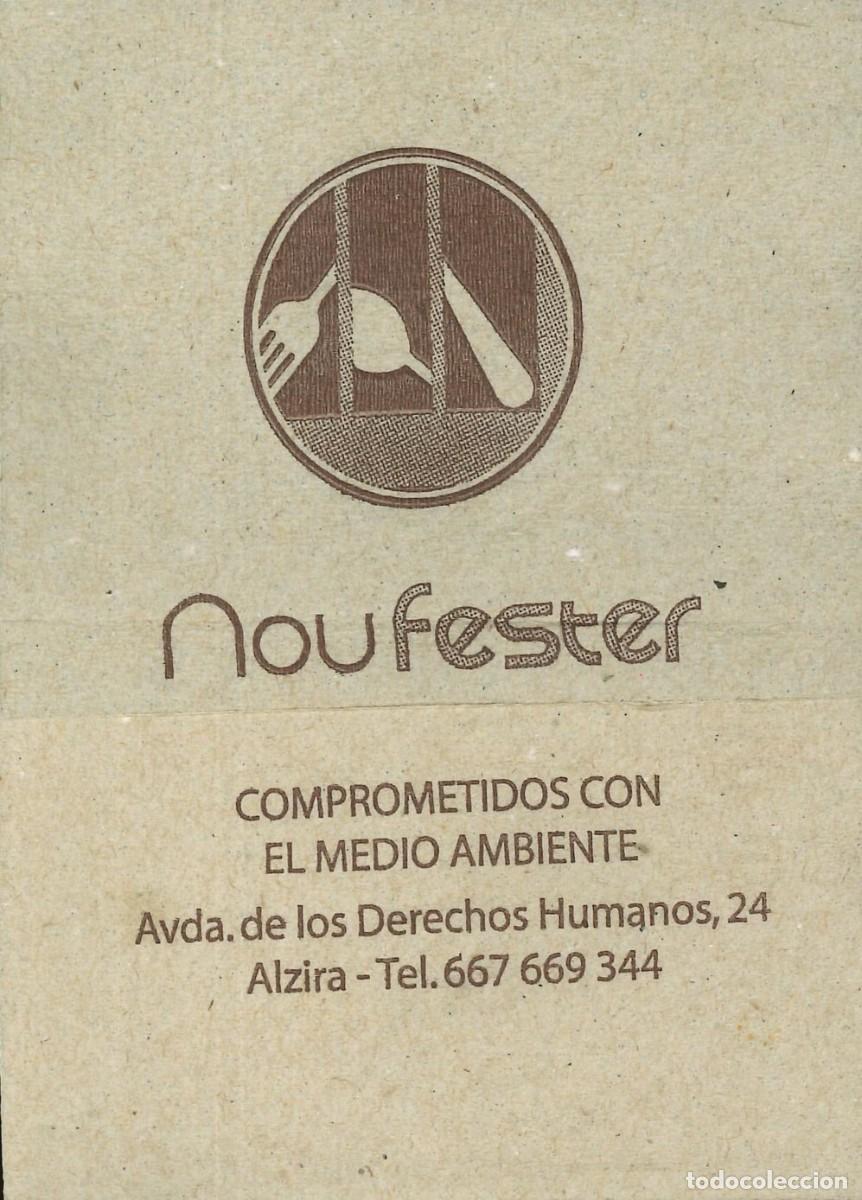 Otros Art&iacute;culos de Coleccionismo en Papel: SERVILLETA PAPEL - NOU FESTER - ALCIRA (VALENCIA)