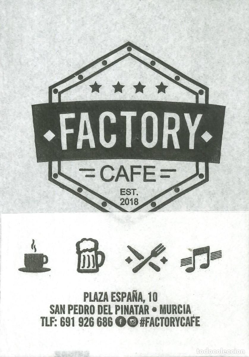 Otros Art&iacute;culos de Coleccionismo en Papel: SERVILLETA PAPEL - CAFE FACTORY - SAN PEDRO DEL PINATAR (MURCIA)