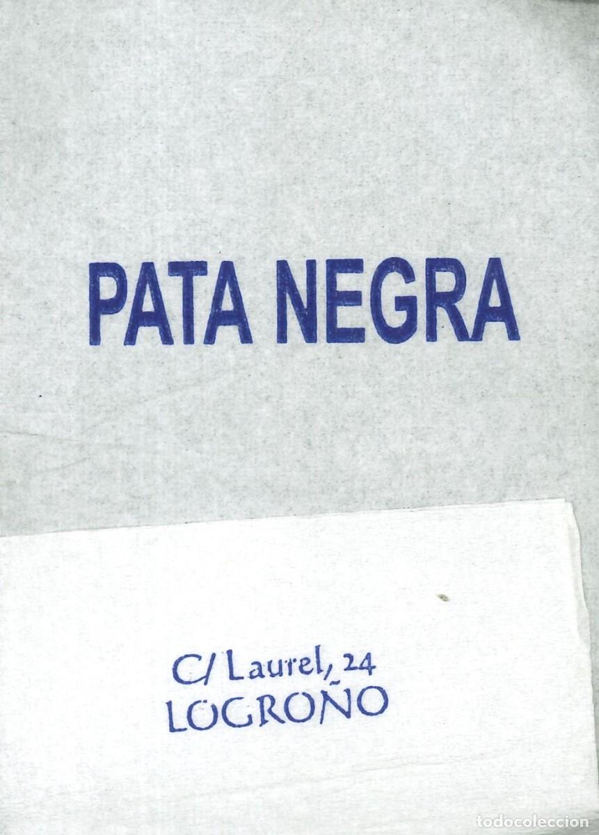 Otros Art&iacute;culos de Coleccionismo en Papel: SERVILLETA PAPEL - PATA NEGRA (LOGRO&Ntilde;O)