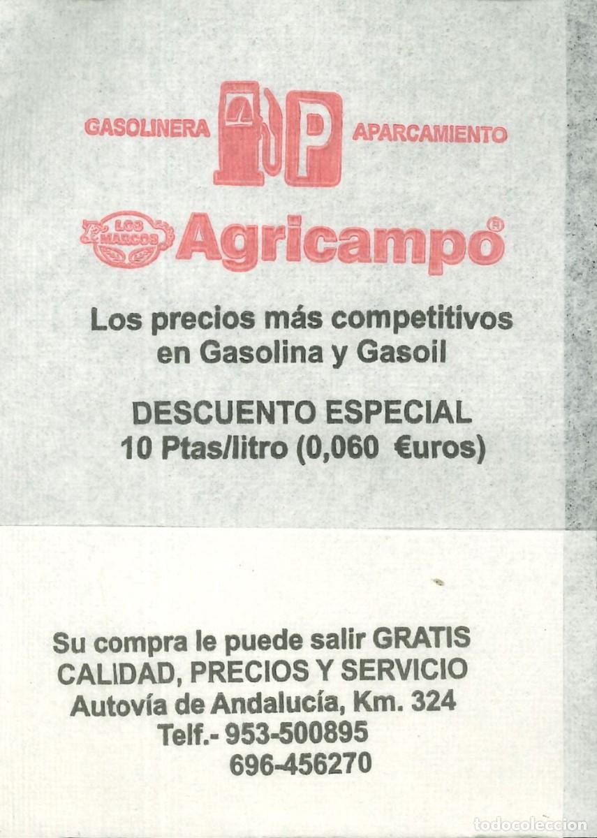 Otros Art&iacute;culos de Coleccionismo en Papel: SERVILLETA PAPEL - GASOLINERA APARCAMIENTO AGRICAMPO - ANDUJAR (JAEN)