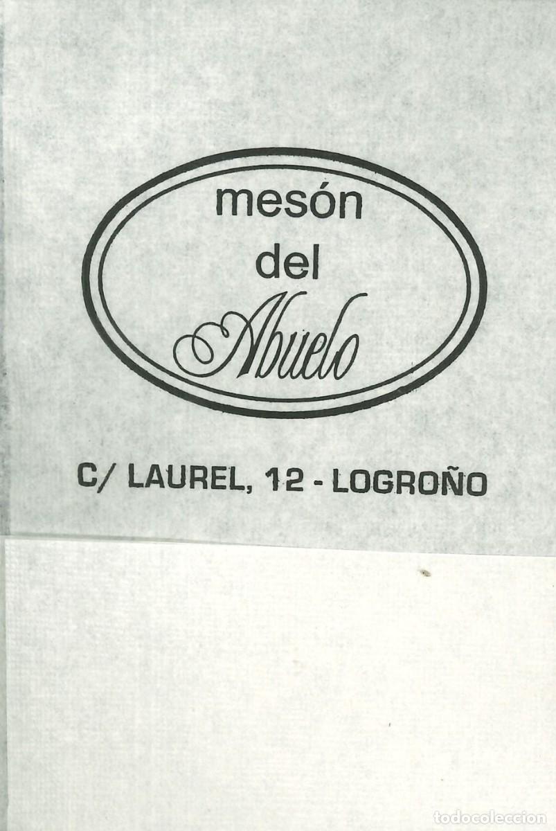 Otros Art&iacute;culos de Coleccionismo en Papel: SERVILLETA PAPEL - MESON DEL ABUELO (LOGRO&Ntilde;O)