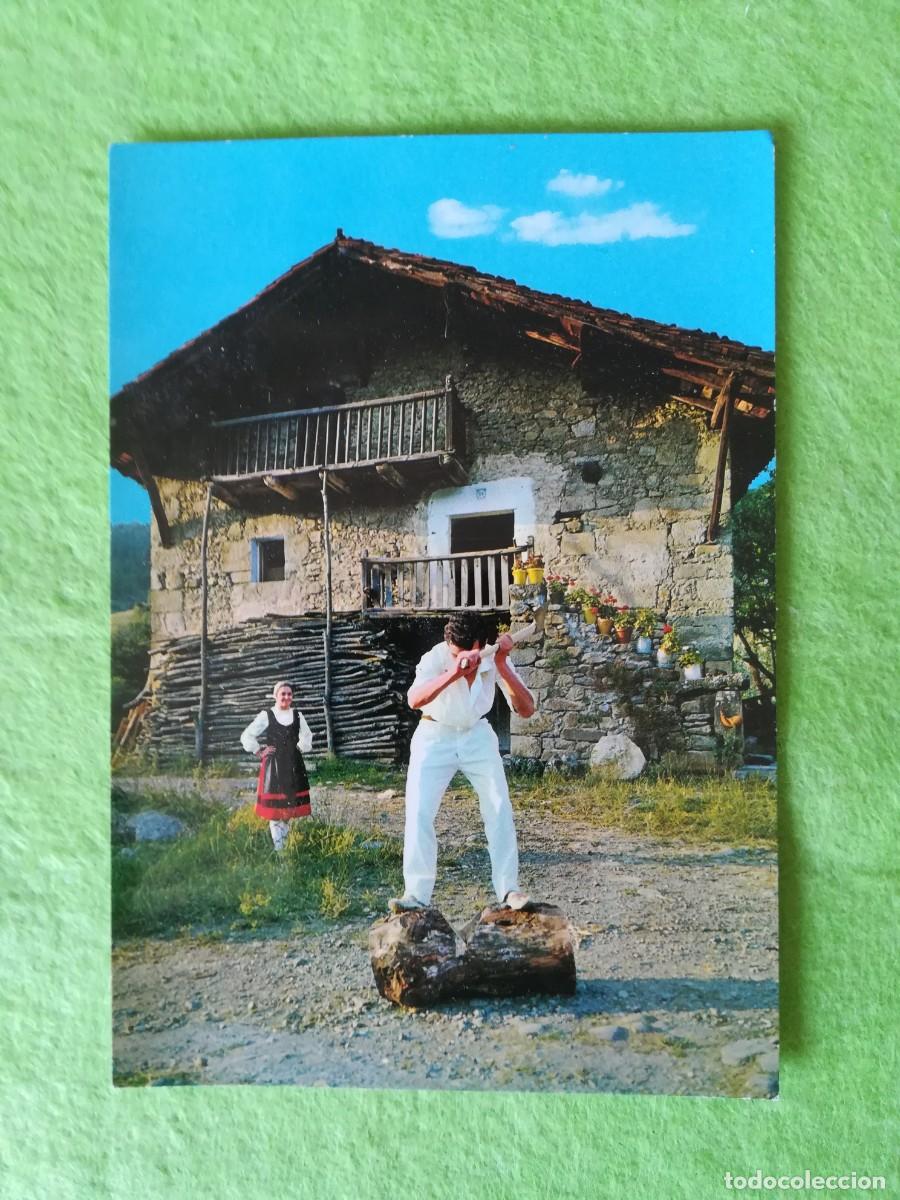 Otros Art&iacute;culos de Coleccionismo en Papel: Postal antigua sin circular caserio tipico vasco