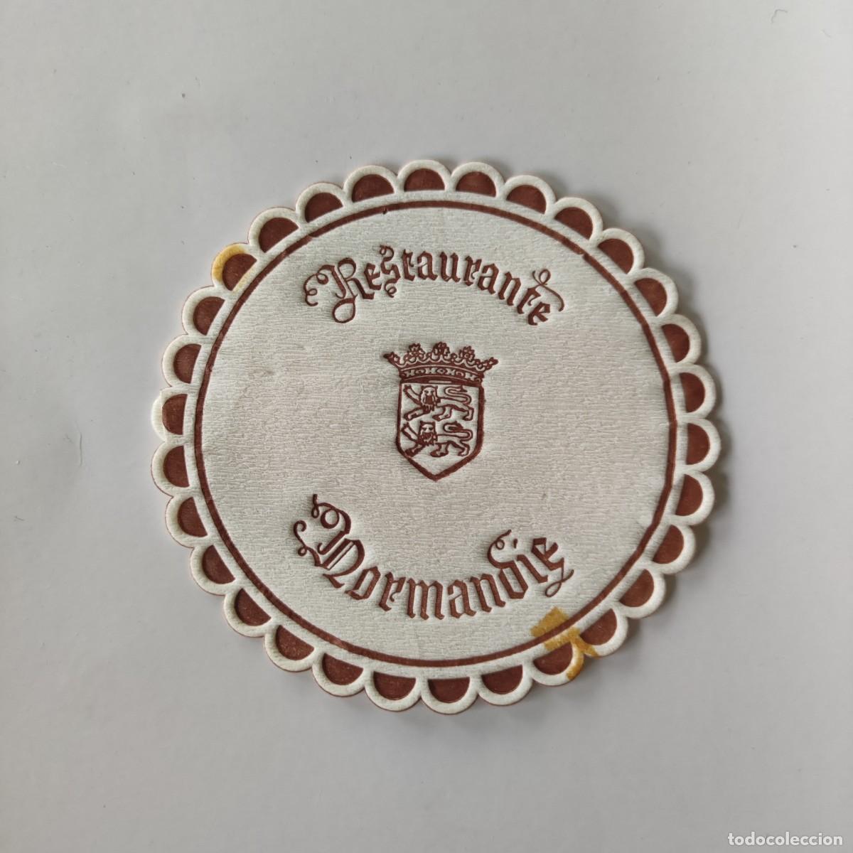 Otros Art&iacute;culos de Coleccionismo en Papel: POSAVASOS - NORMANDIE - RESTAURANTE - HERALDICA LEON