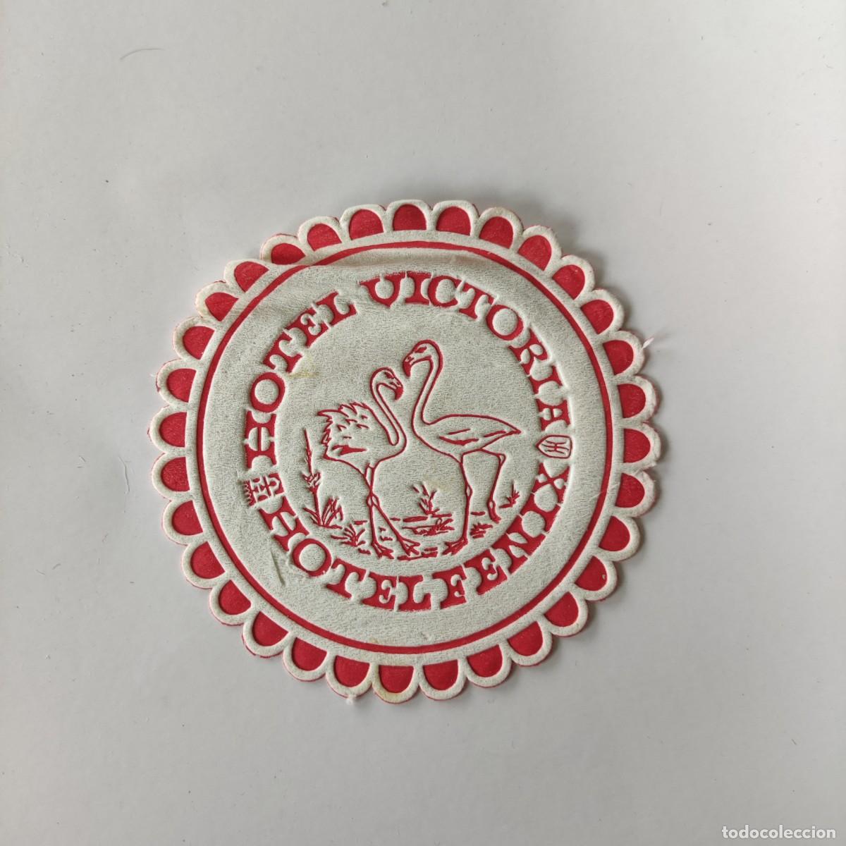 Otros Art&iacute;culos de Coleccionismo en Papel: POSAVASOS - ILLES BALEARS ? / MALLORCA - HOTEL VICTORIA / HOTEL FENIX - FLAMENCOS AVE FAUNA