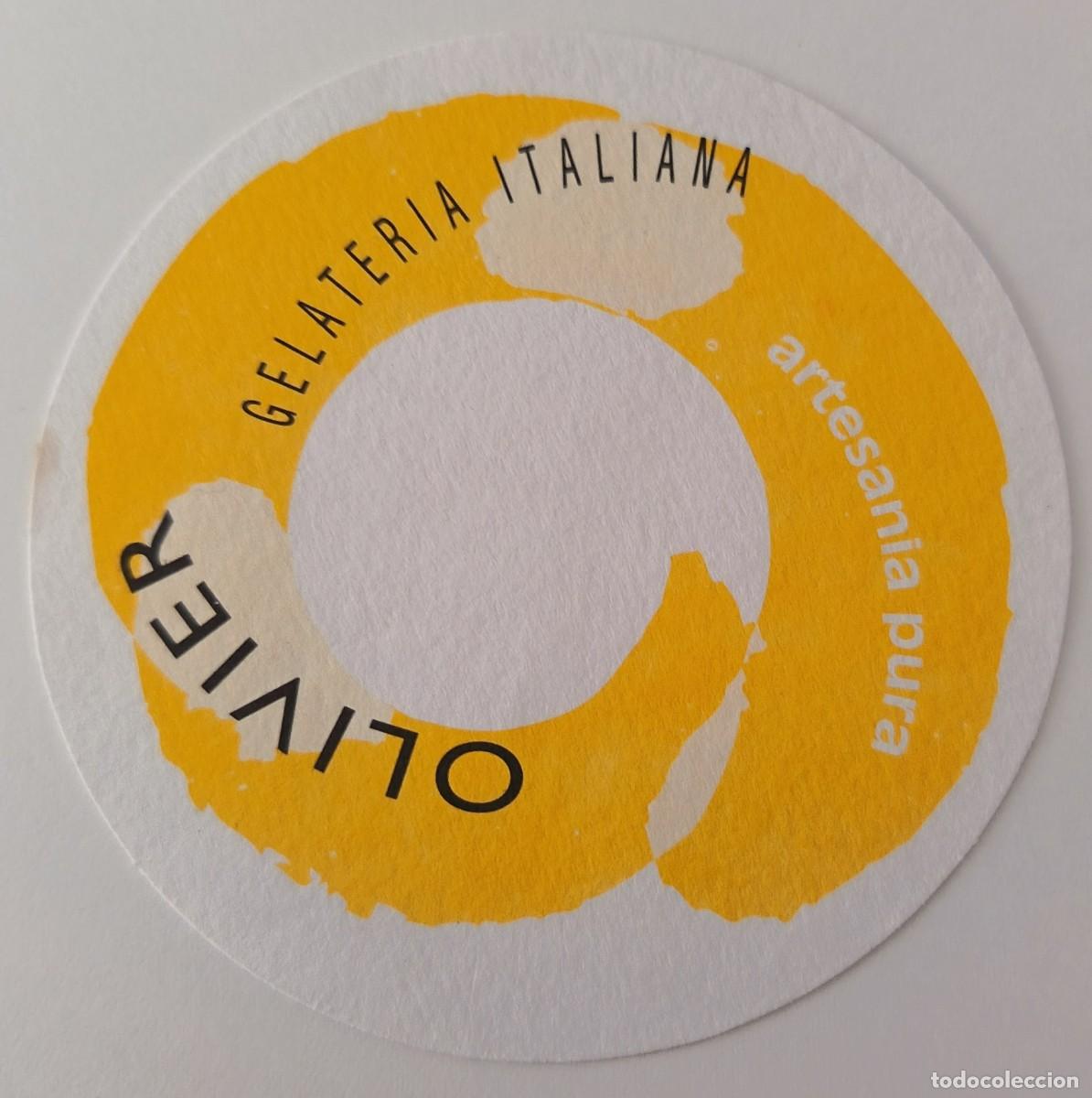 Otros Art&iacute;culos de Coleccionismo en Papel: Posavasos. Oliver. Gelateria Italiana. Artesania pura.