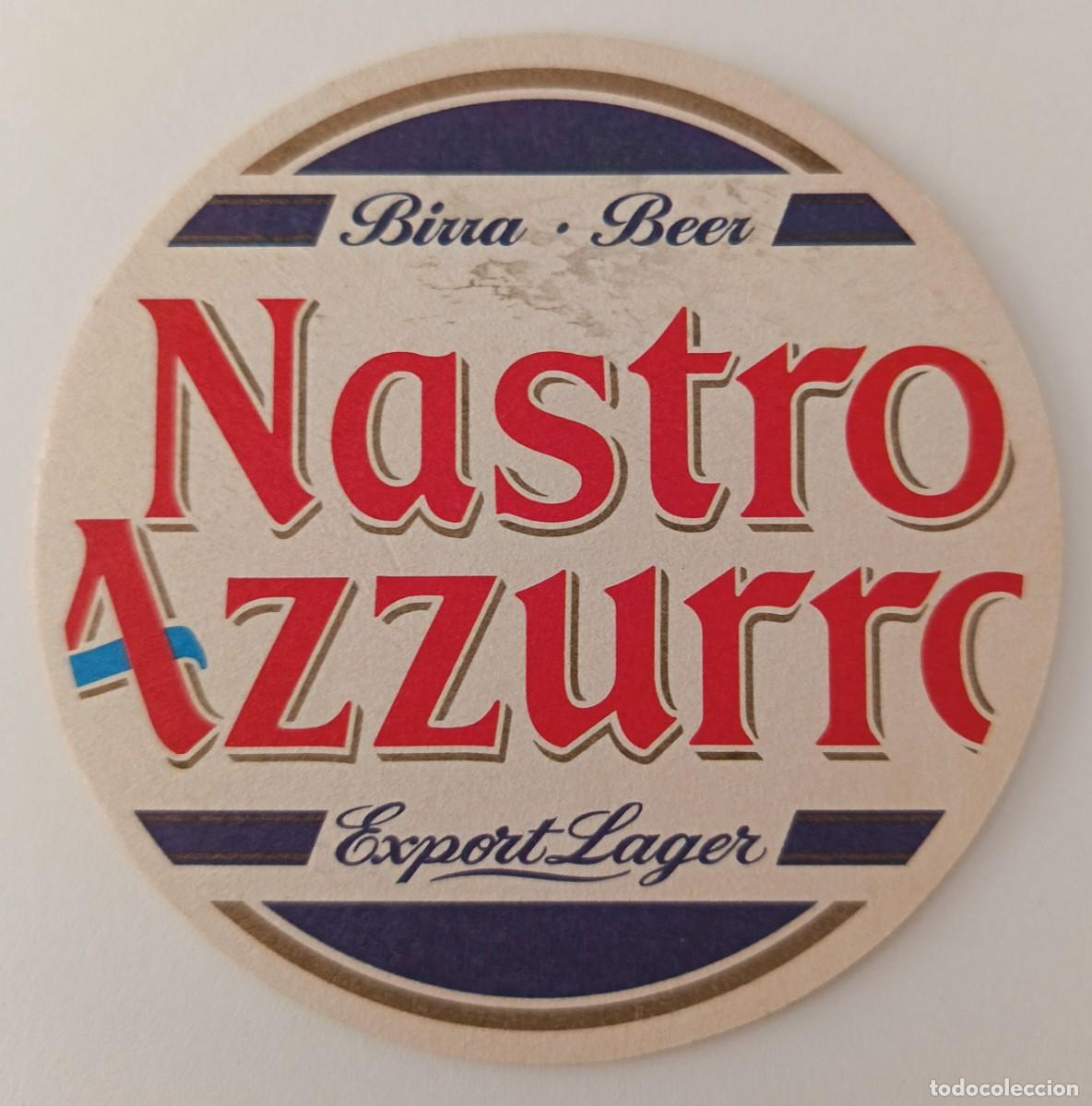 Otros Art&iacute;culos de Coleccionismo en Papel: Posavasos. Birra. Beer. Nastro Azzurro. Export Lager.