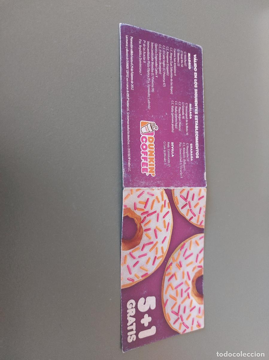 Otros Art&iacute;culos de Coleccionismo en Papel: TARJETA VINTAGE DE DUNKUN COFFEE. TARJETA DE DESCUENTO. BUEN ESTADO. C-16