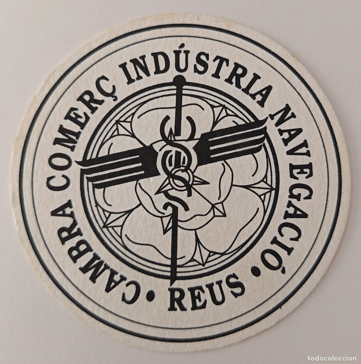 Otros Art&iacute;culos de Coleccionismo en Papel: Posavasos. Cambra Comer&ccedil; Industria i Navegacio. Reus.
