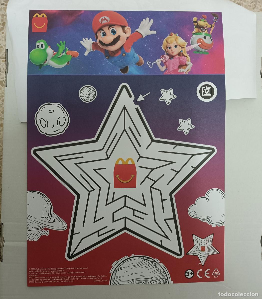 Otros Art&iacute;culos de Coleccionismo en Papel: pasatiempos mario galaxy nintendo happy meal mcdonalds ilustracion mc donald mcdonald promocional