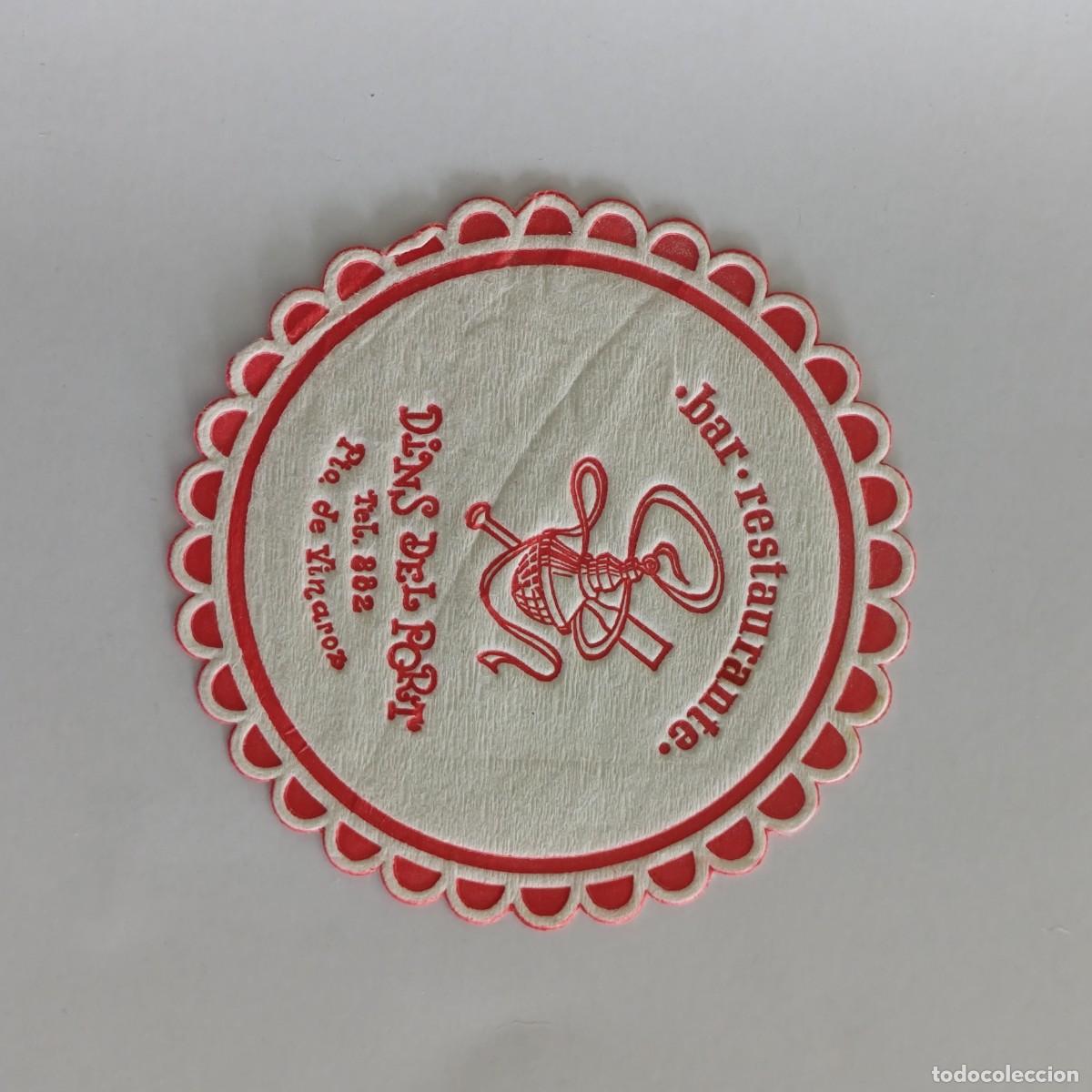 Otros Art&iacute;culos de Coleccionismo en Papel: POSAVASOS - CASTELL&Oacute; / VINAROS - DINS DEL PORT - BAR RESTAURANTE