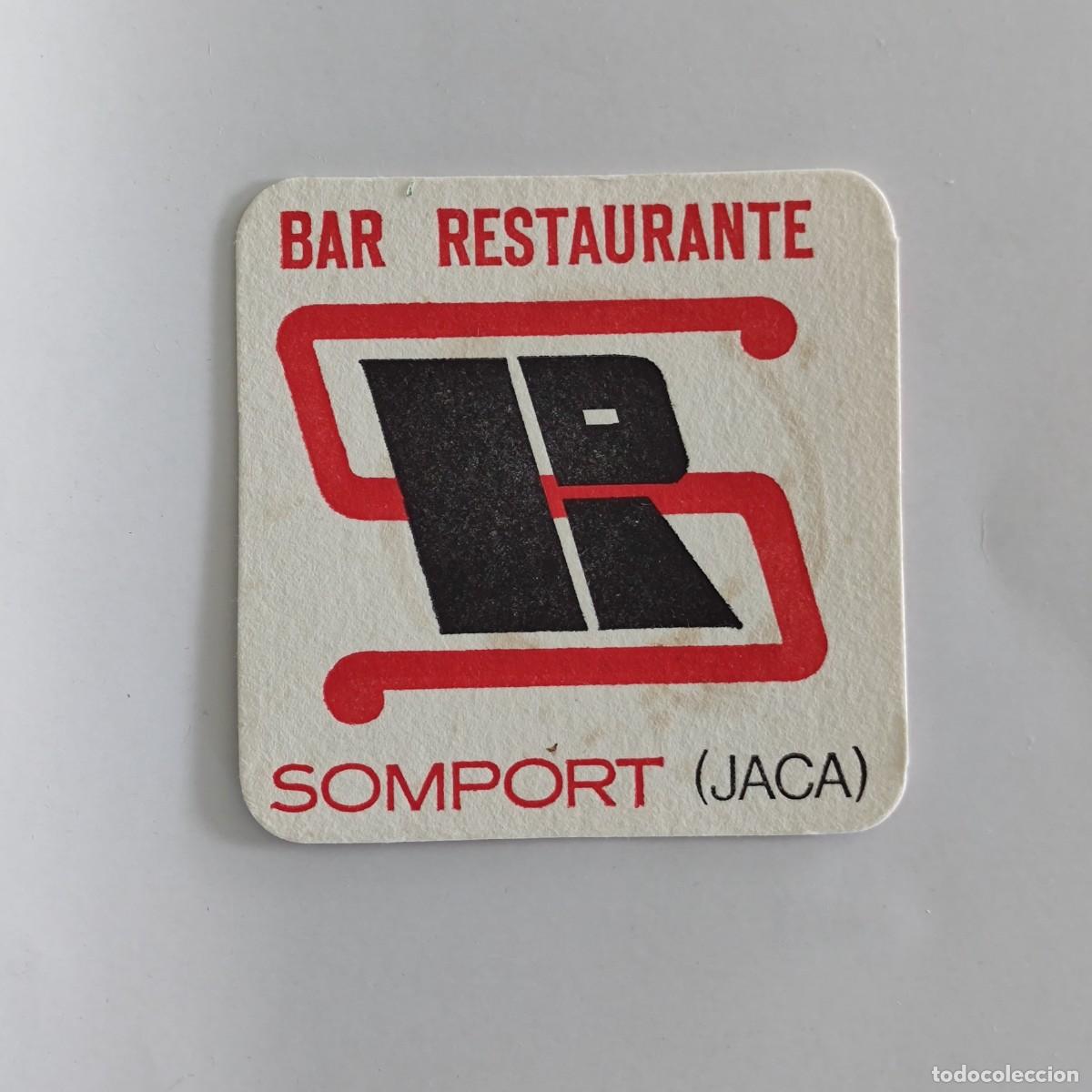 Otros Art&iacute;culos de Coleccionismo en Papel: POSAVASOS - HUESCA / SOMPORT JACA - BAR RESTAURANTE SR