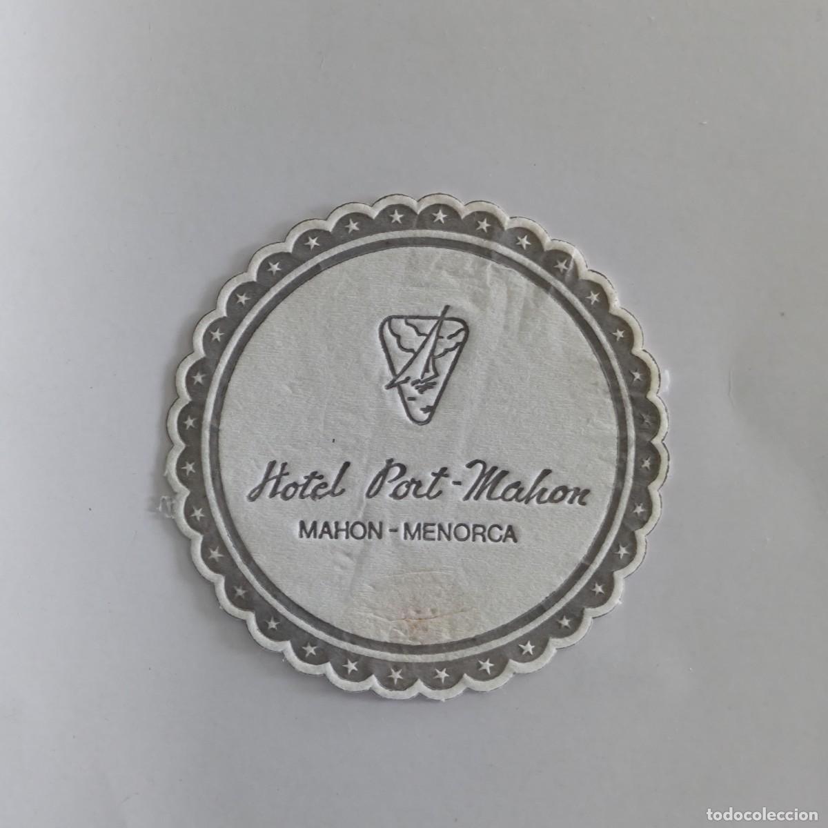Altri oggetti di carta: POSAVASOS - ILLES BALEARS / MAHON MENORCA - HOTEL PORT-MAHON