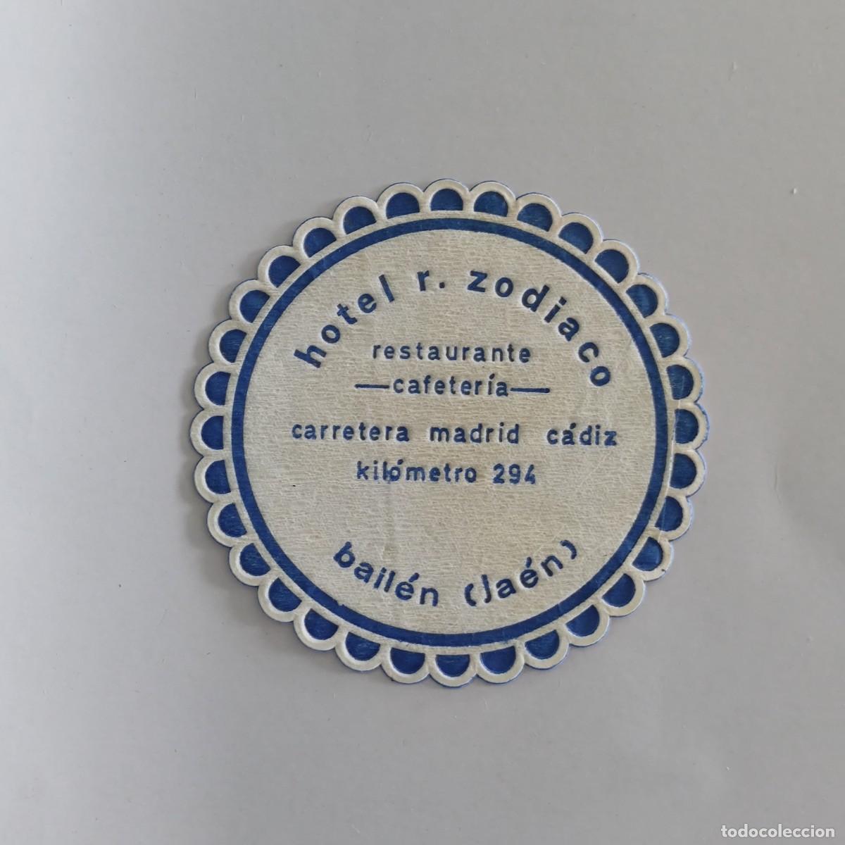 Altri oggetti di carta: POSAVASOS - JAEN / BAILEN - HOTEL R. ZODIACO