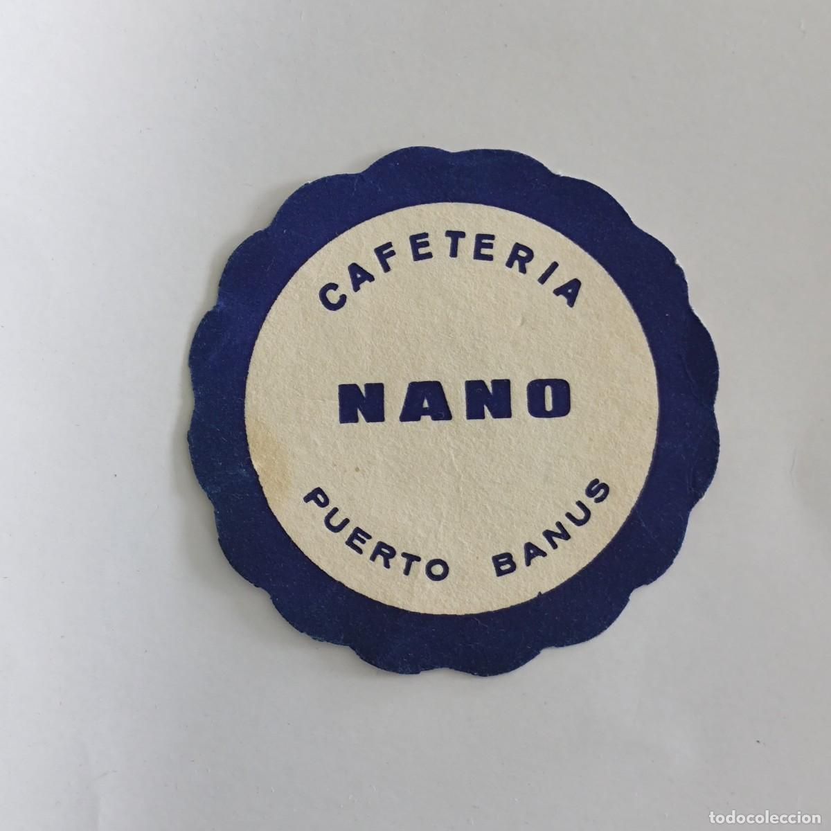Altri oggetti di carta: POSAVASOS - MALAGA / PUERTO BANUS - CAFETERIA NANO