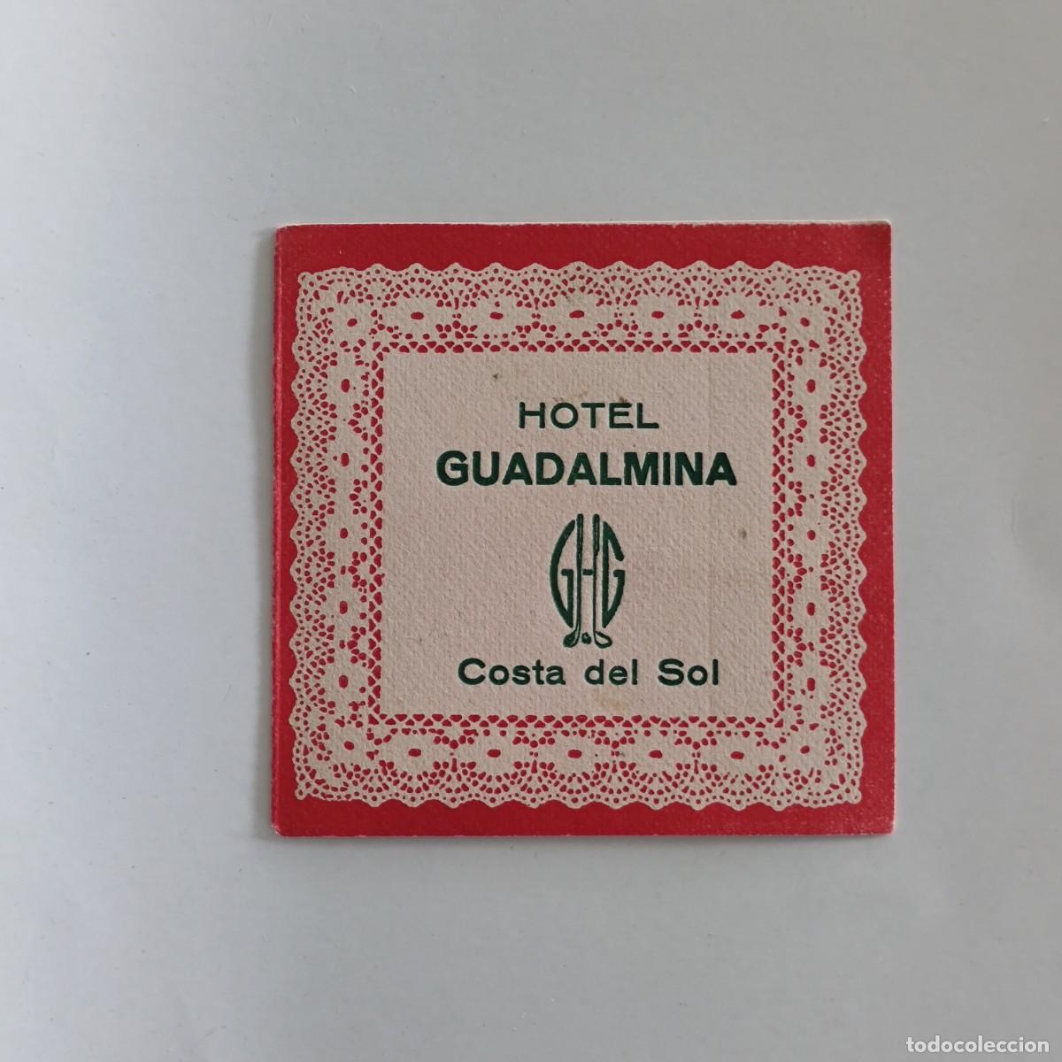 Altri oggetti di carta: POSAVASOS - MALAGA / MARBELLA - HOTEL GUADALMINA