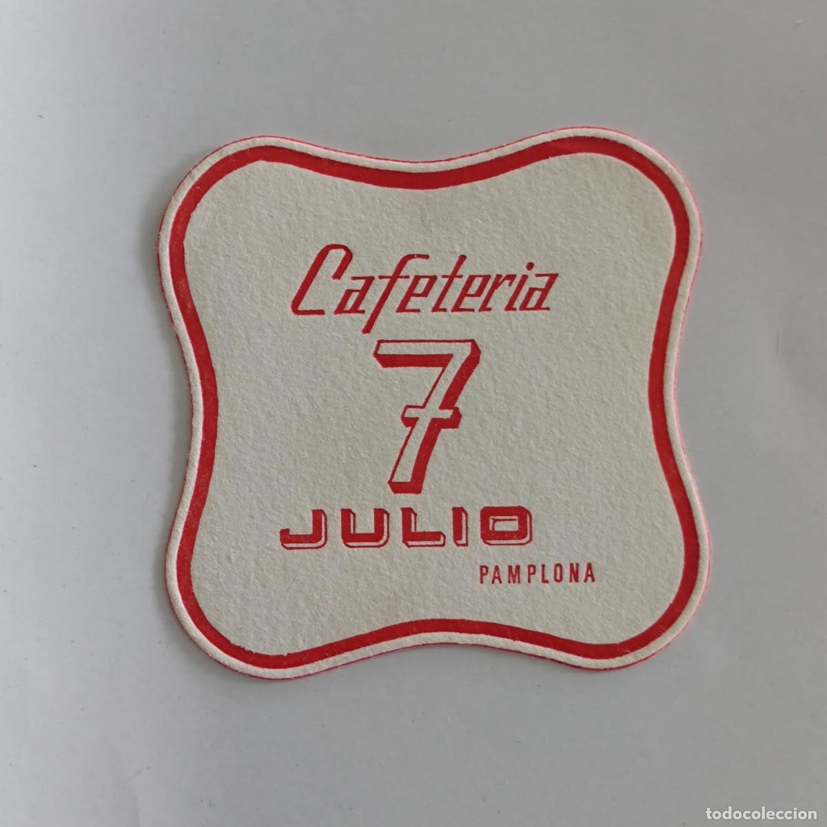 Otros Art&iacute;culos de Coleccionismo en Papel: POSAVASOS - NAVARRA NAFARROA / PAMPLONA - 7 JULIO CAFETERIA